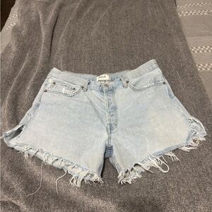 Agolde Women's Light Blue Denim Shorts